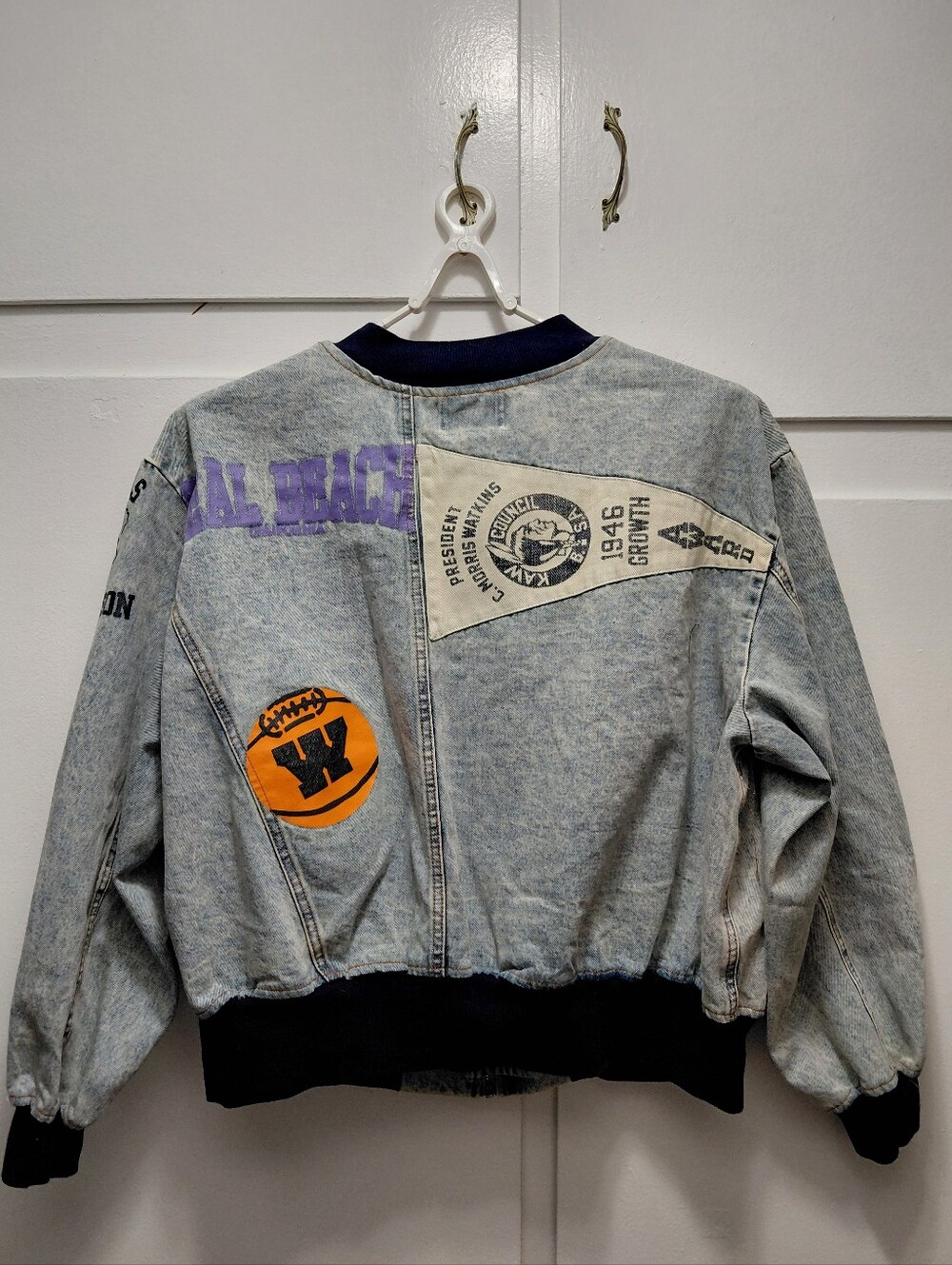 Vintage Oversized Denim Bomber